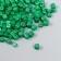 Cube glass 4x4 mm "brightness. Green" set 20 grams