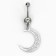 Stay Inspired navel piercing, 5 x 2 cm