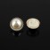 A set of buttons on the leg, d = 15 mm, 10 pcs, pearl/gold color