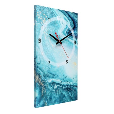 Carty clock is wall-mounted, interior "sea", 35 x 60 cm, on canvas, silent-9