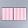 Gift box for flowers with PVC lid, packaging, pink stripes, 12 x 12 x 12 cm