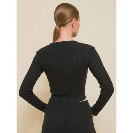 Women's longing, size 44, black color-1