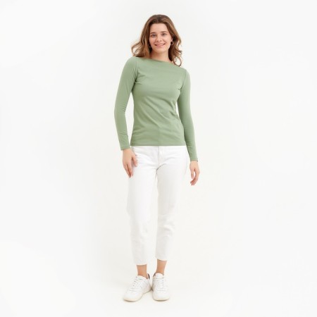 Longsliv Women's Minaku: Basic Line Olive Color, Rr. 44-4