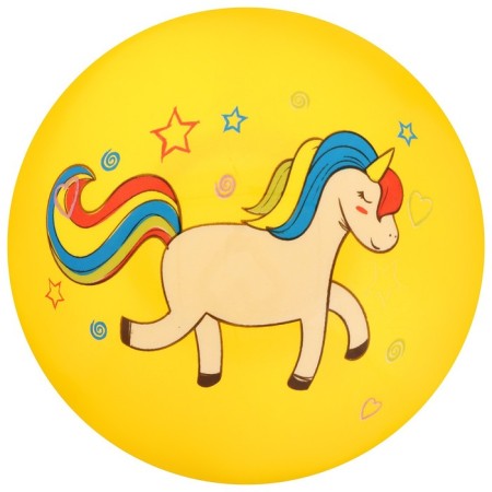 Children's ball "Pony and unicorns", D = 22 cm, 60 g, color mix-2