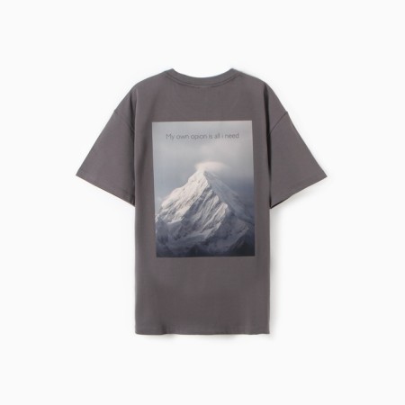 Menku Minku T-shirt: OWN OPION, Gray color, rr 52-54-3