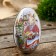 Casket Metal Egg "Bunny with a basket of eggs" 11x6.5x7 cm