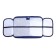 Penal 1 section, 130 x 210 x 40 mm, 2 folding strips, fabric, calligrata top, Content "bulldog"