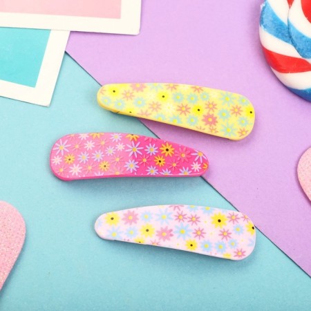 Invisibility for Herty hair (set 6 pcs) Flower meadow, 5.5 cm, mix