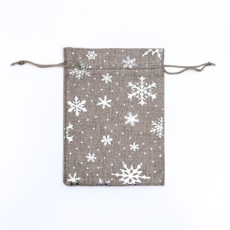 Gift bag from the canvases "Snowflakes", 13 x 18 cm-1