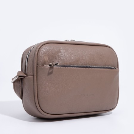 Women's bag over the shoulder Textura, small size, beige color-2