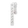Extension cord Premium 6 nests, 3m, 3x1.5mm², s/h, 2 USB, white rexant