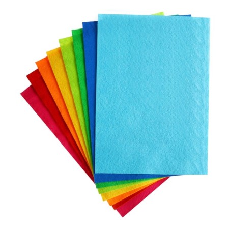 Color felt set, thick-2 mm, A4 format, soft, 8 sheets, 8 colors, bright colors-3