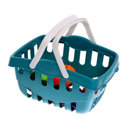 A set of products "Vegetables and fruits" with accessories in a basket, mix-5