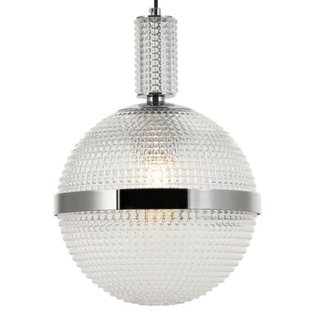 Suspended lamp Rope 1xe27 40W, size 25.5x25.5x41-150 cm, chromium color-1