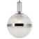 Suspended lamp Rope 1xe27 40W, size 25.5x25.5x41-150 cm, chromium color