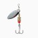 Spinning spinning namazu alleria, 5 g, silver color