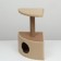Animal house corner, jute, 35 x 35 x 64 cm, beige