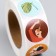Stick Paper "Girls with flowers" d = 2.5 cm 500 pcs in a roll 3x6.5x6.5 cm