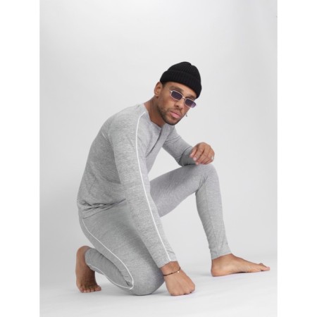Thermal underwear is male, size 54-56, the color is light gray-7