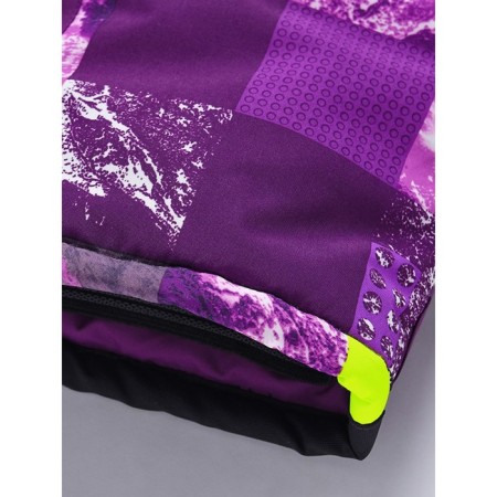 Ski costume for a girl, height 134 cm, purple color-14