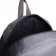 School textile school backpack with a white tape, 38x29x1 cm, gray color, lightning department