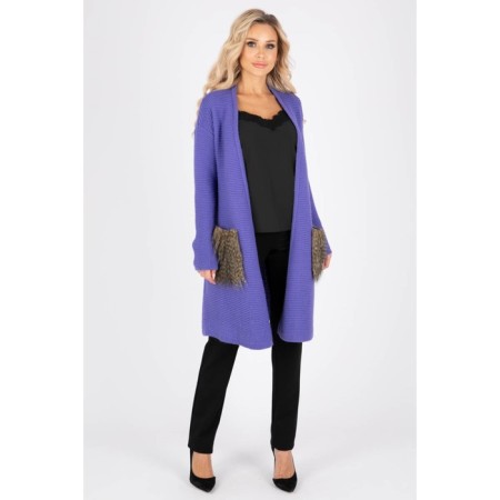 Cardigan female, size 42, purple color-8