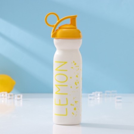 Water bottle plastic “Fruits”, 680 ml, 9 × 7.1 × 26.7 cm, color mix-1