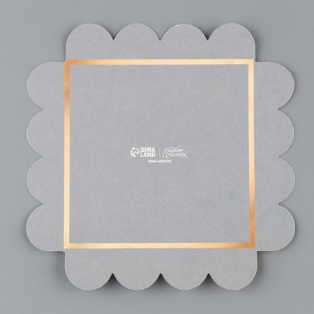 Confectionery box, chest, packaging, “marble”, 11 x 11 x 11 cm-7