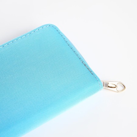 Women's wallet with lightning, blue color-2