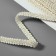 Decorative braid "Chanel", 8 mm, 10 ± 1 m, beige color