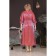 Female dress, size 50, terracotta color