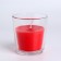 Candle in a smooth glass flavored "Sweet Raspberry", 8.5 cm
