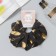 Hair gum "Orbit" style leaves, 14 cm, black