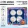 New Year's set for creativity. Christmas balls for coloring "Happy New Year", paints, 4 pcs