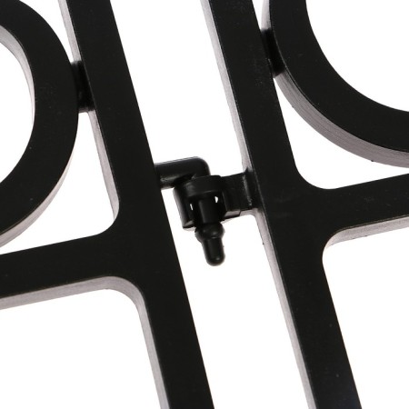 Decorative fence, 32 × 300 cm, 6 sections, plastic, black-10