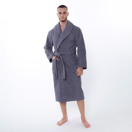 Male robe "Bann", graphite color, size 50