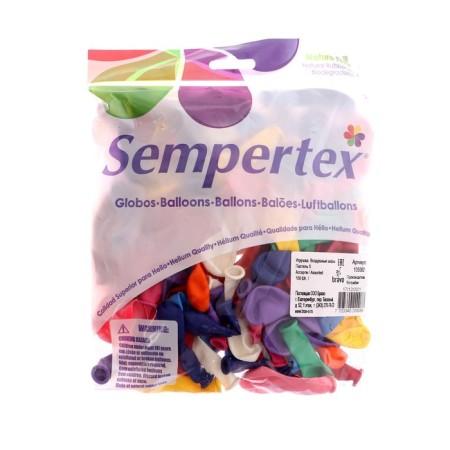 Latex ball 5 ", water bombs, pastel, set of 100 pcs., Mix colors-1