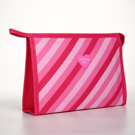 Lightning cosmetic bag, raspberry color