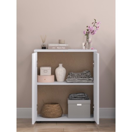 Cabinet dresser 2x door Ultra PUSH, 602 × 290 × 701 mm, white smooth color-3