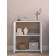 Cabinet dresser 2x door Ultra PUSH, 602 × 290 × 701 mm, white smooth color