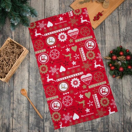 Reindee towel 40*70cm, 80% cotton 20% p/e