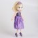 Soft toy "doll" in a purple dress, 35 cm