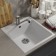 Kitchen carrier made of stone uperwood upd-406, 480x430 mm, rectangular, color fog