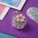 Hair crab "Little Joy" (set 4 pcs) Flower, 2 cm, pink