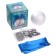 New Year's set for creativity. Christmas ball with sequins "New Year!", Silver