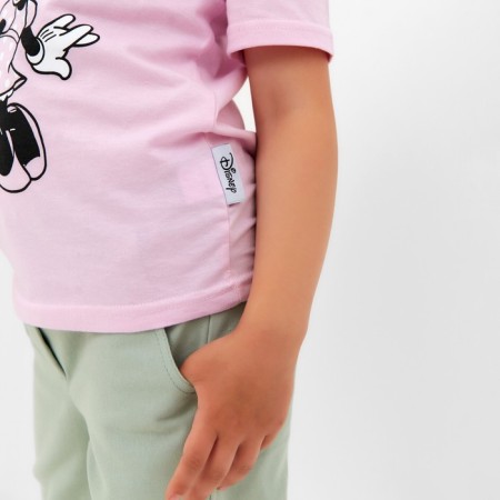Children's T-shirt Disney "Minnie", height 110-116 (32), pink-5