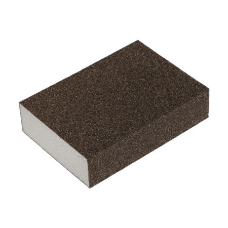 Sponge abrasive grinding tundra, solid, 100 x 70 x 25 mm, p80