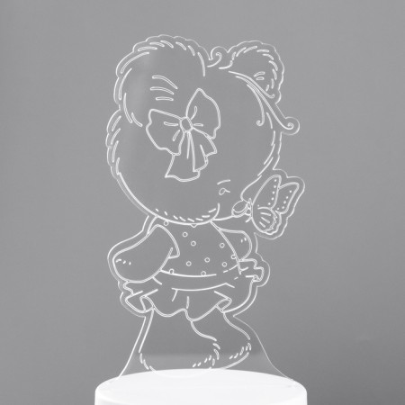 Lamp "Bear" Led RGB from the network 9.7x9.5x18 cm Risalux-8