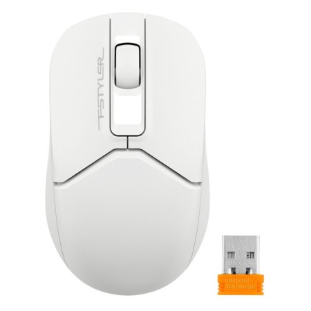 Mouse A4Tech FSTYLER FG12S white optical (1200DPI) Silent Wireless USB (3but)-2