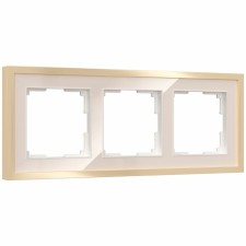 Рамка W0032851, 3 розетки Baguette, айвори